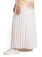 White Pleated Skirt - Khotwh